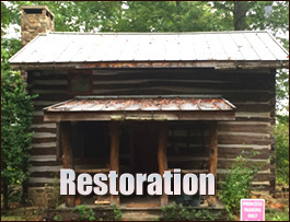 Historic Log Cabin Restoration  Gates County, North Carolina